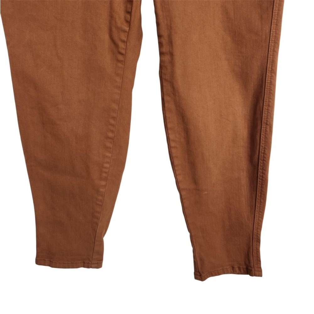 JUDY BLUE Pants Womens 14W Brown Garment Dyed Tie Waist Tapered Leg - Picture 4 of 11